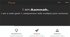 Desktop Screenshot of aamnah.com
